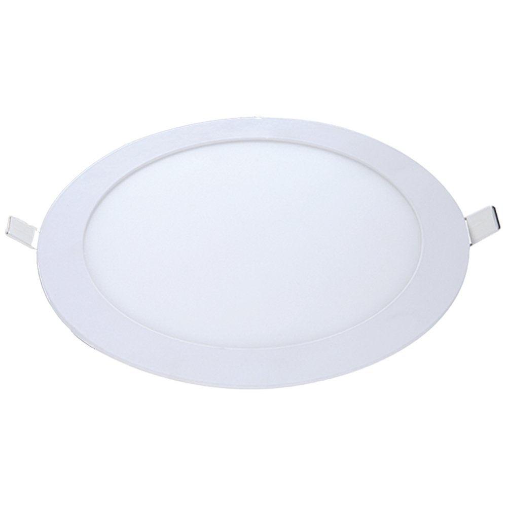Plafon Painel Avant Led 29cm Alumínio Redondo Embutir - 1680 Lúmens 6,5K 24W Bivolt