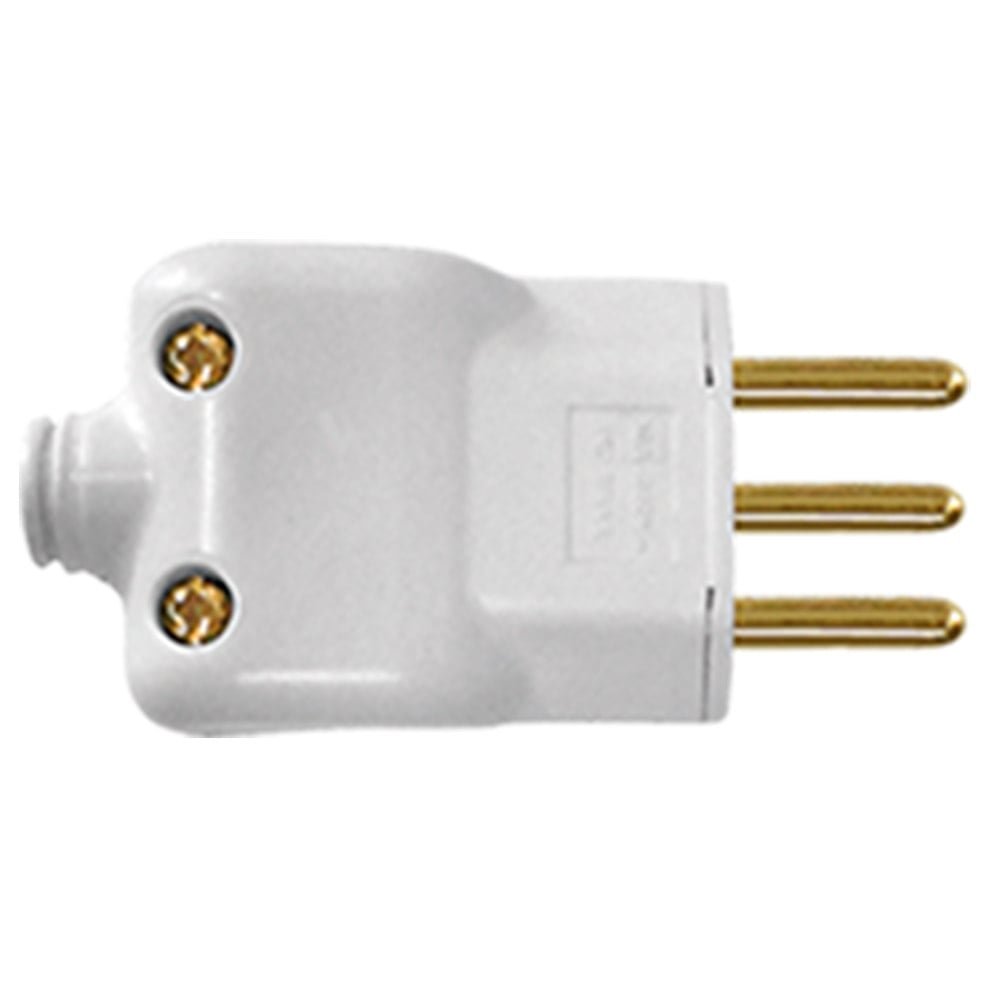 Pino Macho Ilumi Prensa Cabo 2P+T, 10A, 250V, Cinza Sm