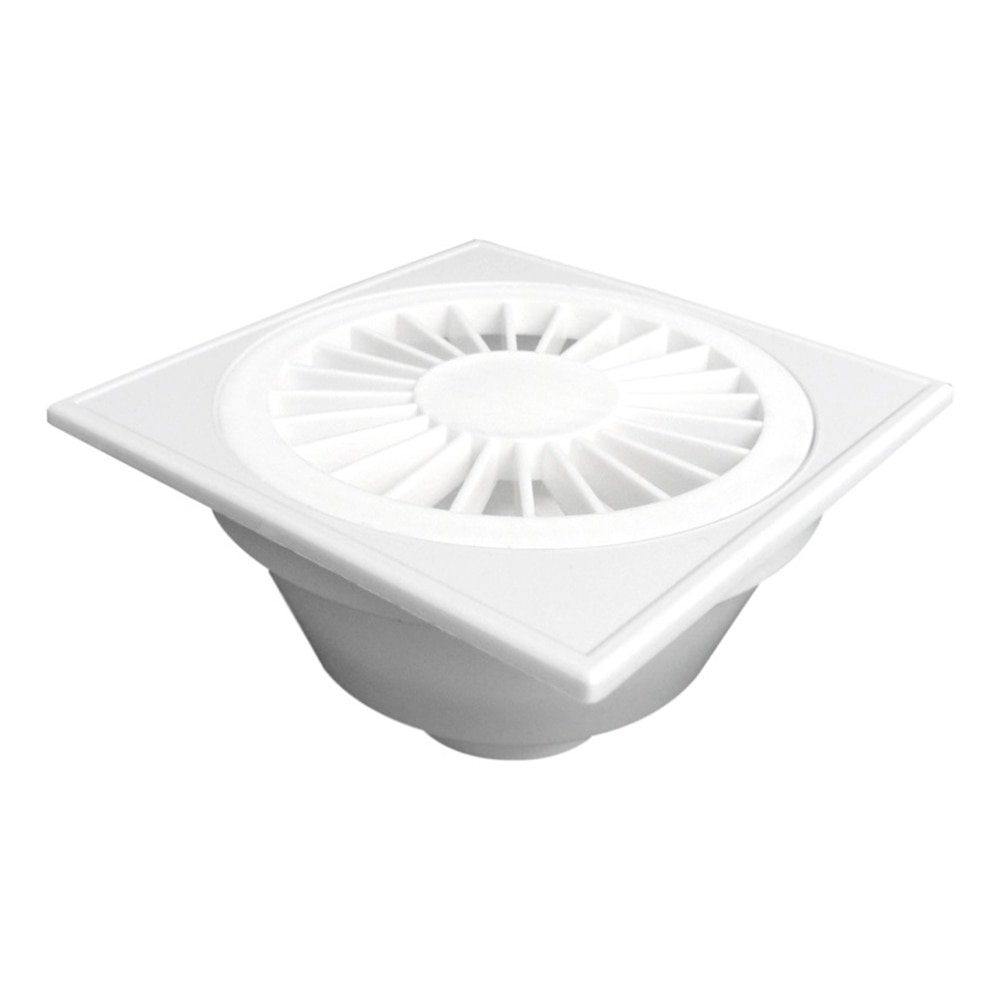 Ralo Sifonado Plastilit Quadrado Branco 40mm Embalagem com 12 Unidades