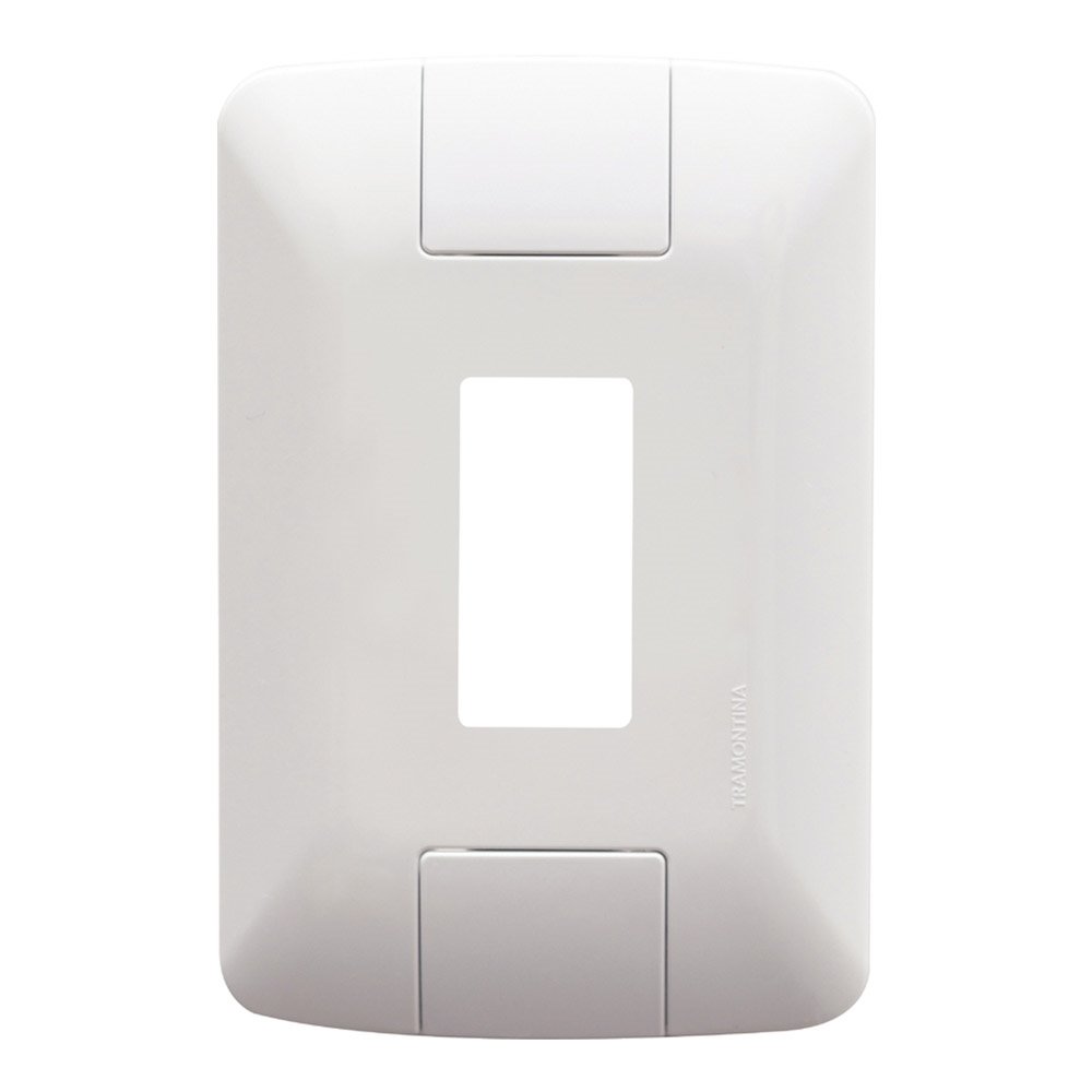 Placa Aria Tramontina 4x2 1 Módulo Vertical Branco