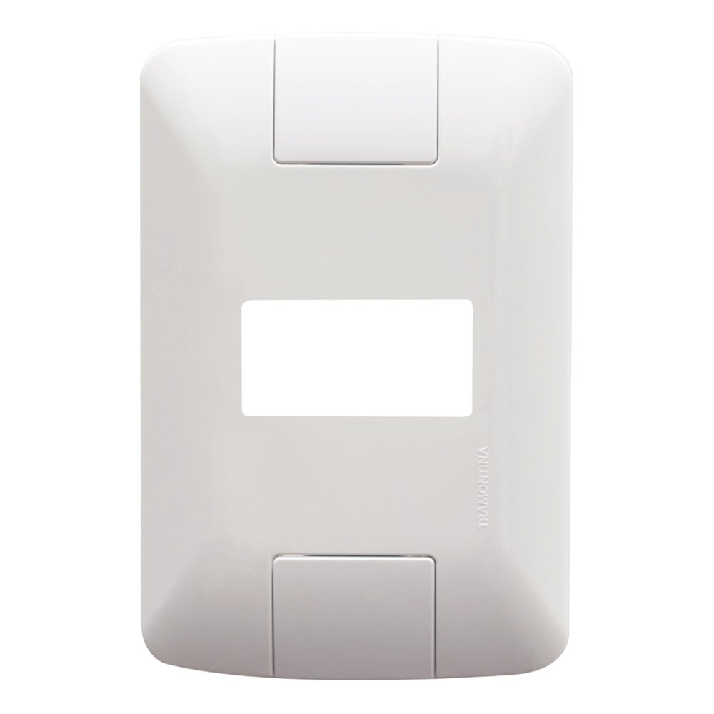 Placa Aria Tramontina 4x2 1 Módulo Horizontal Branco
