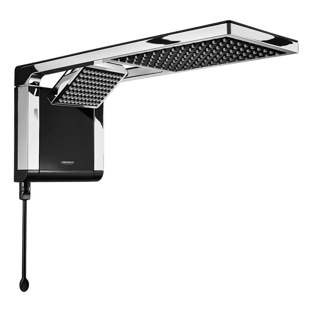 Chuveiro Lorenzetti Acqua Duo Flex Preto/Cromado 6800W