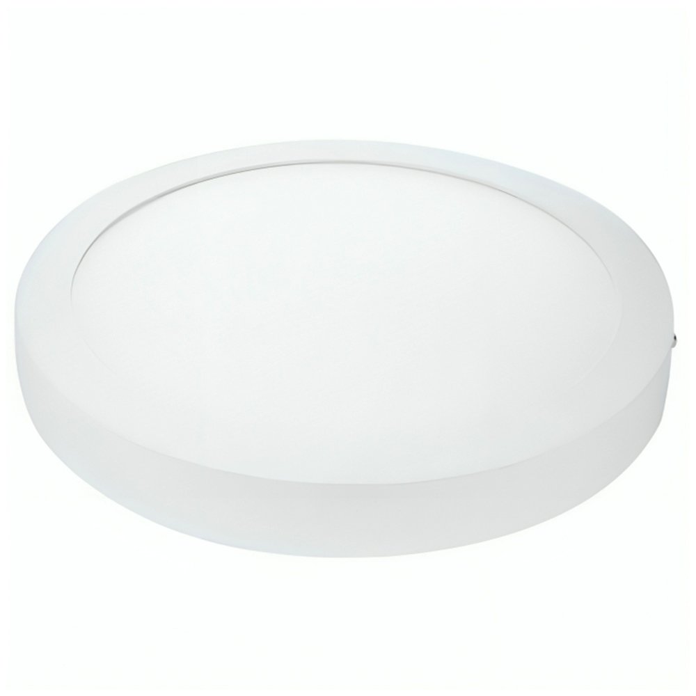 Plafon Painel Avant Led 29cm Alumínio Redondo Sobrepor, 3K, 24W, 1680 Lúmens