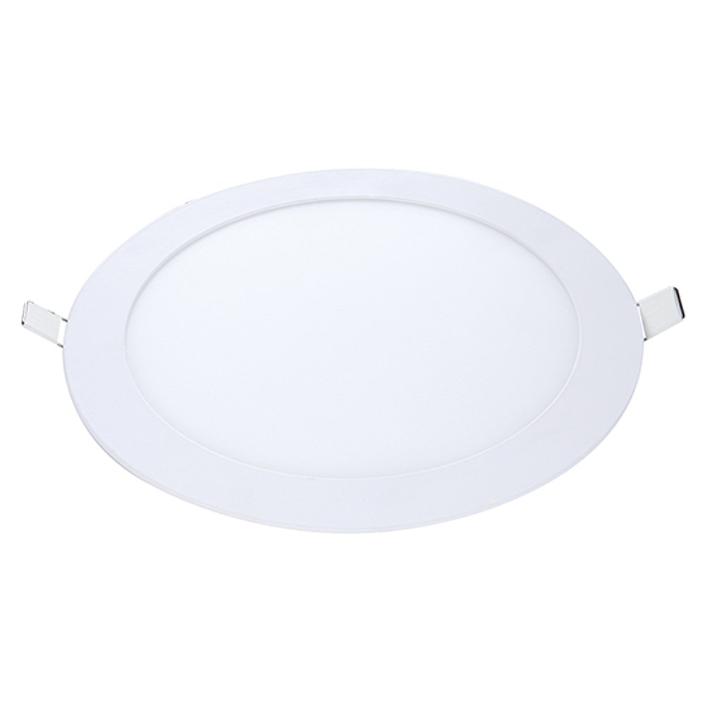 Plafon Painel Led Avant Alumínio Redondo Embutir - 3K, 18W, 22cm, 1260 Lúmens