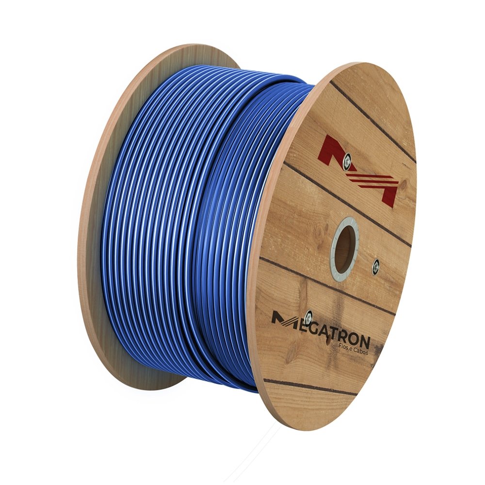 Cabo Flexível Megatron Hepr 0,6/1,0KV 10mmx500m Bobina Azul