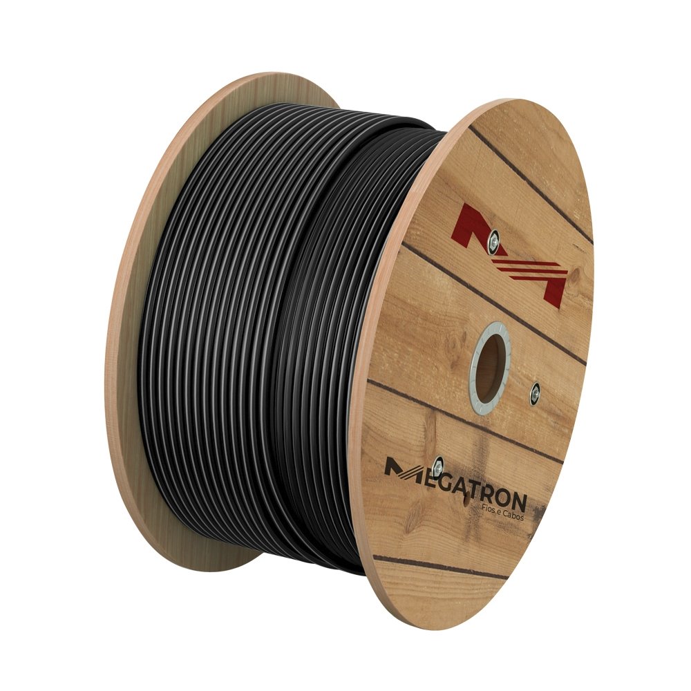 Cabo Flexível Megatron Hepr 0,6/1,0KV 16mmx400m Bobina Preto