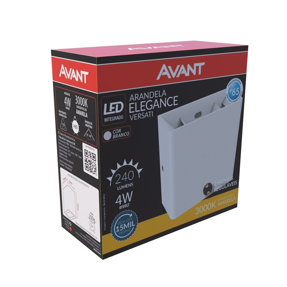 Luminária LED Avant Versati IP65 4w Branco 3,0k