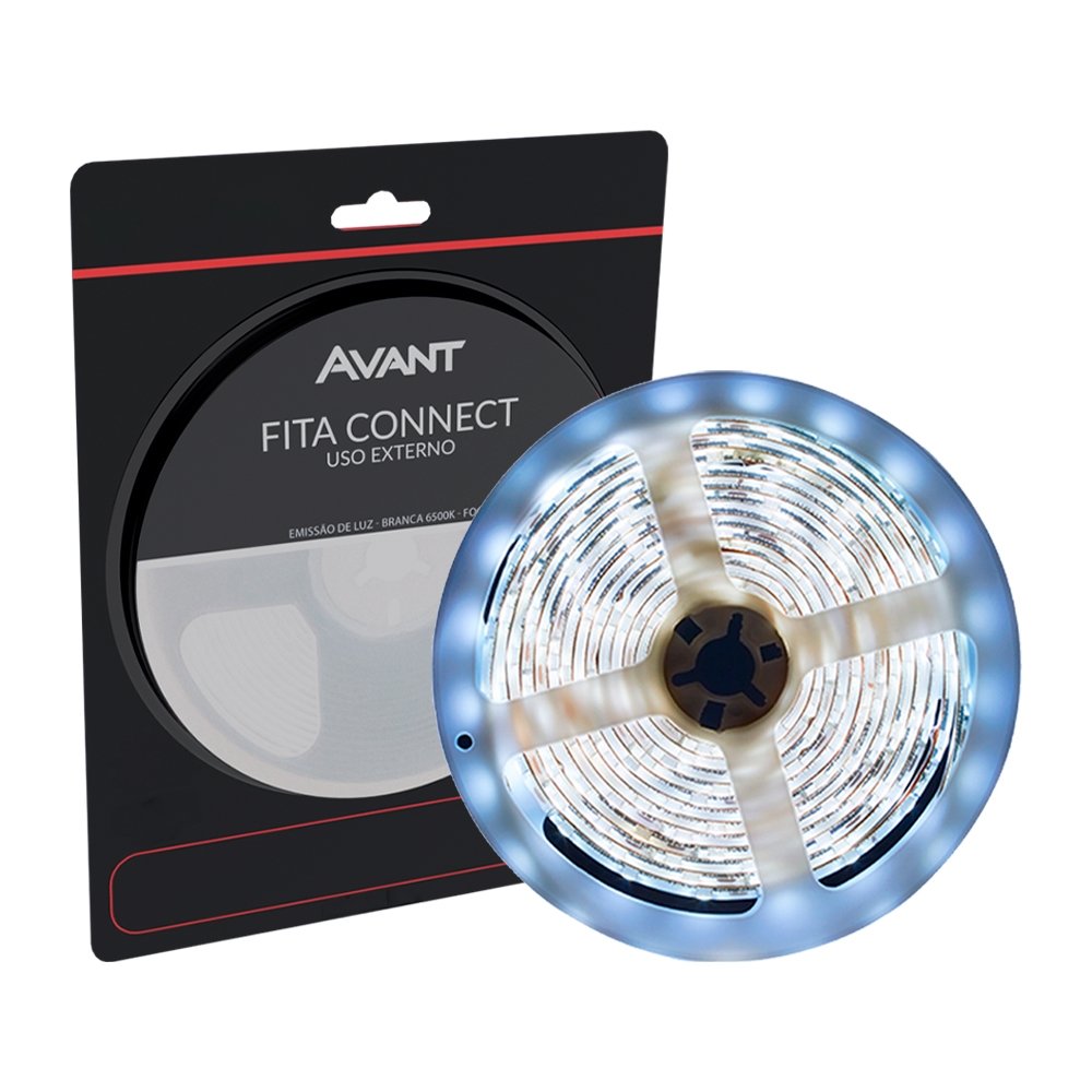 Fita Led Avant Connect Externo IP65 15W/M 5M Branca 6,5K 220V