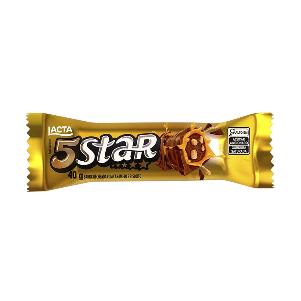 Chocolate 5 Star 40g - Display com 18 Unidades