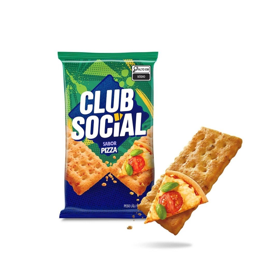 Biscoito Club Social Pizza Multipack 141g