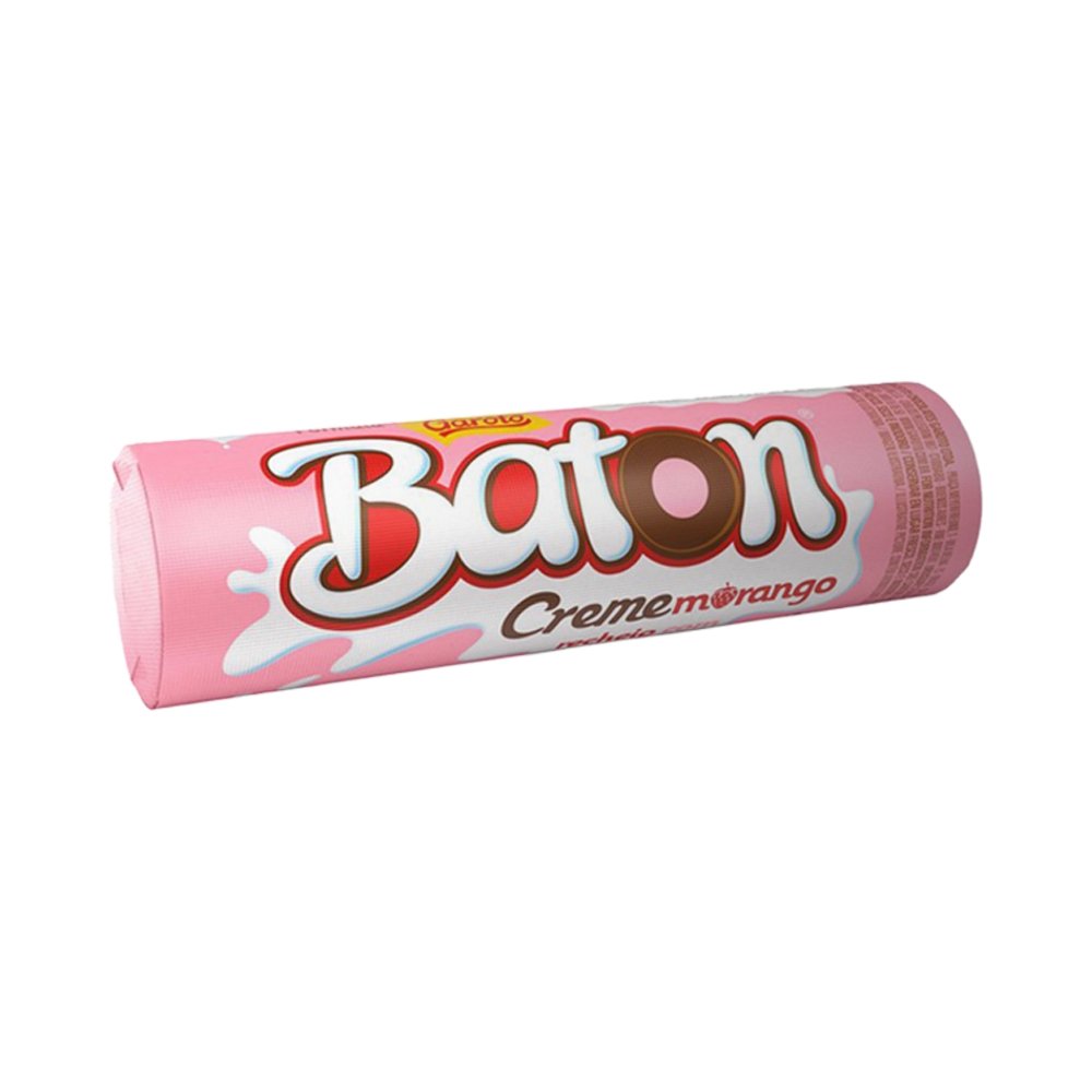 Chocolate Garoto Baton Recheado Morango Creme 16g - 30 unidades