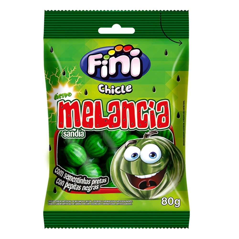 Chiclete Fini Melancia - Caixa com 12 Unidades