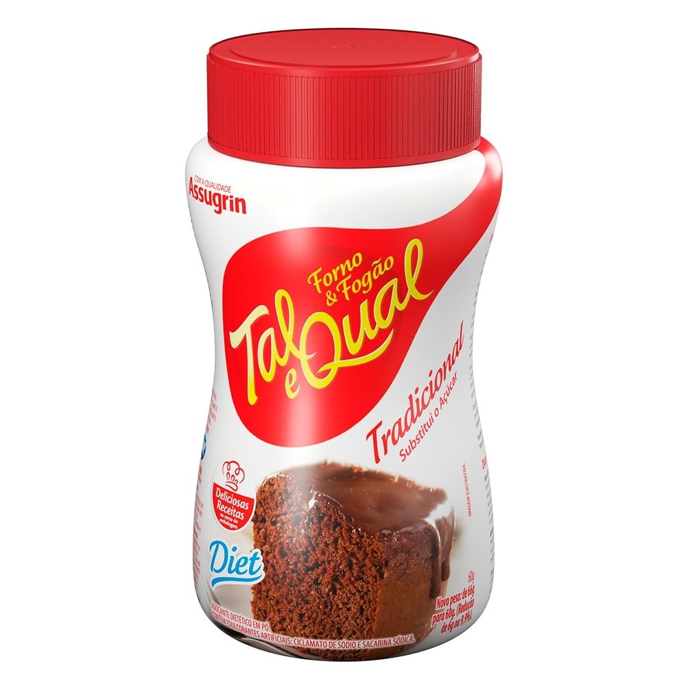 Adoçante Tal & Qual em Pó 60g | eFácil
