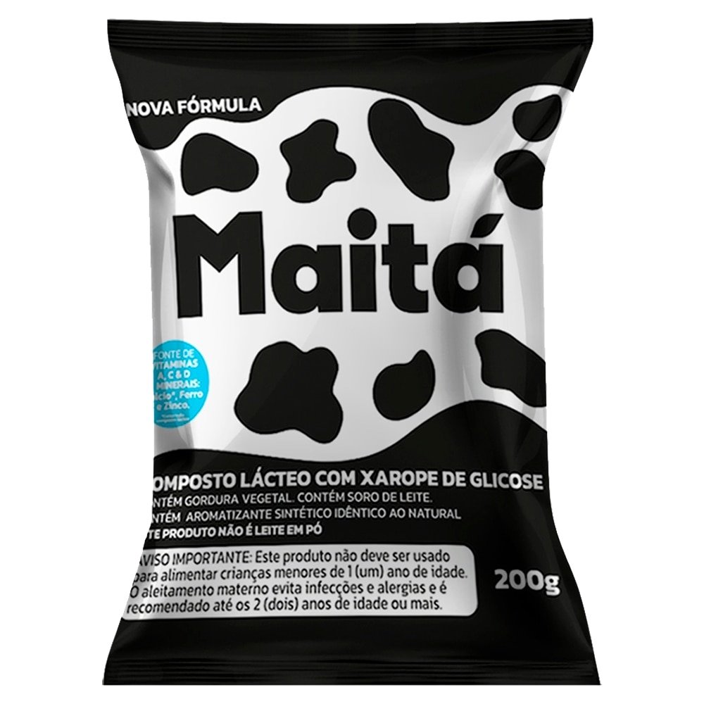 Composto Lácteo Maitá com Xarope de Glicose 200g - Embalagem com 50 Unidades