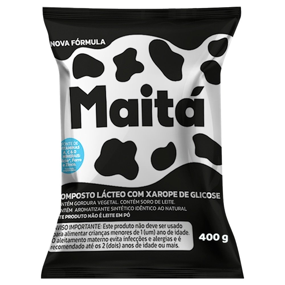 Composto Lácteo Maitá com Xarope de Glicose 400g - Embalagem com 25 Unidades