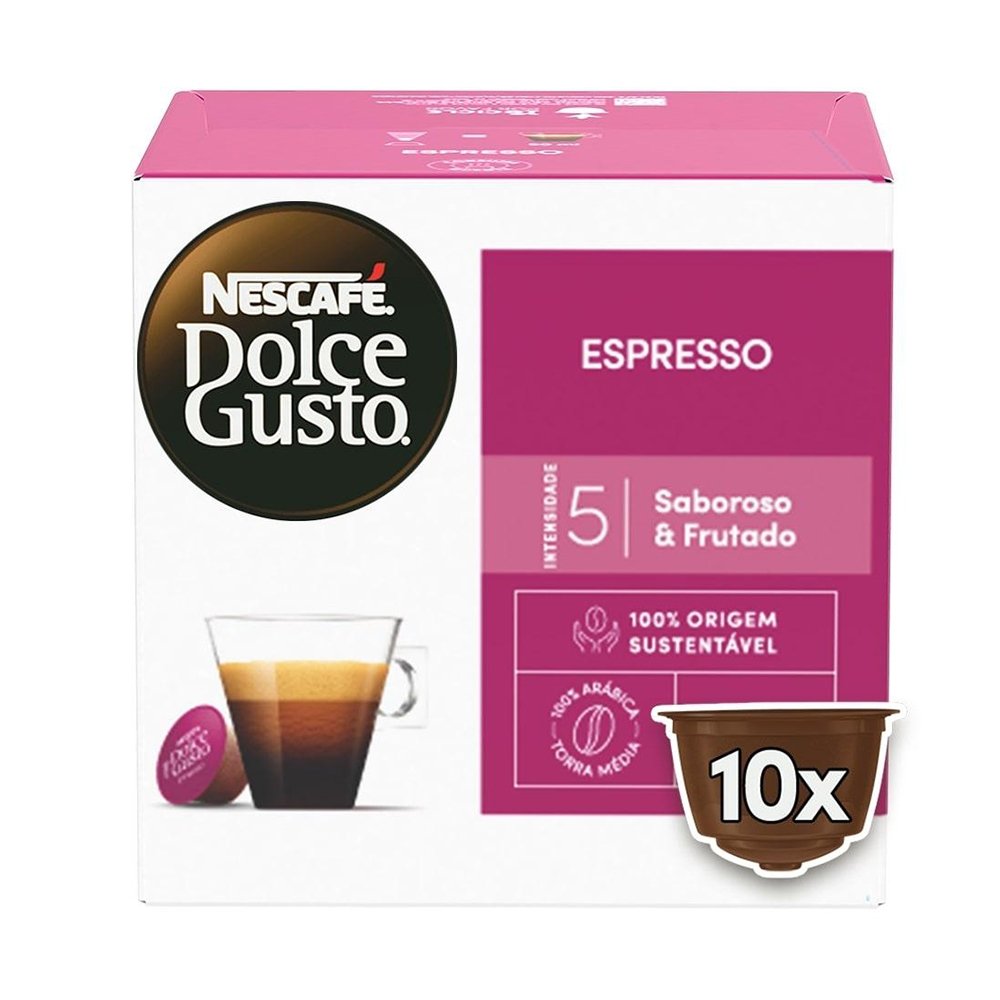 Café em Cápsula Nescafé Dolce Gusto Espresso 10 Cápsulas