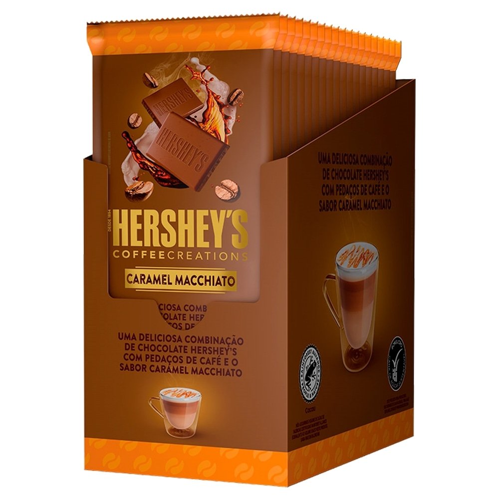 Chocolate Hersheys Special Coffee Caramelo Machiatto 85g - Embalagem com 12 Unidades