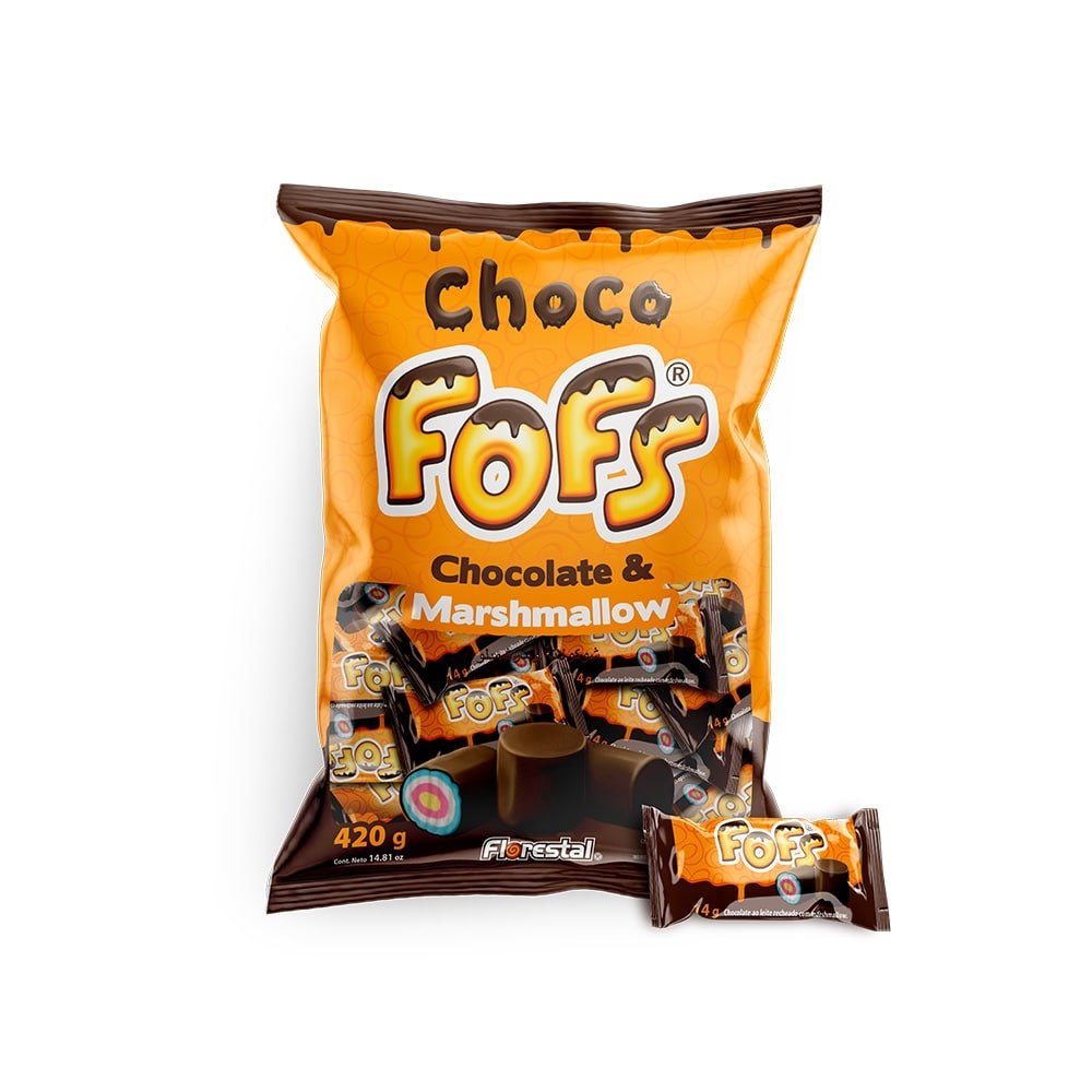 Chocolate Florestal Choco Fofs com Marshmallow 420g