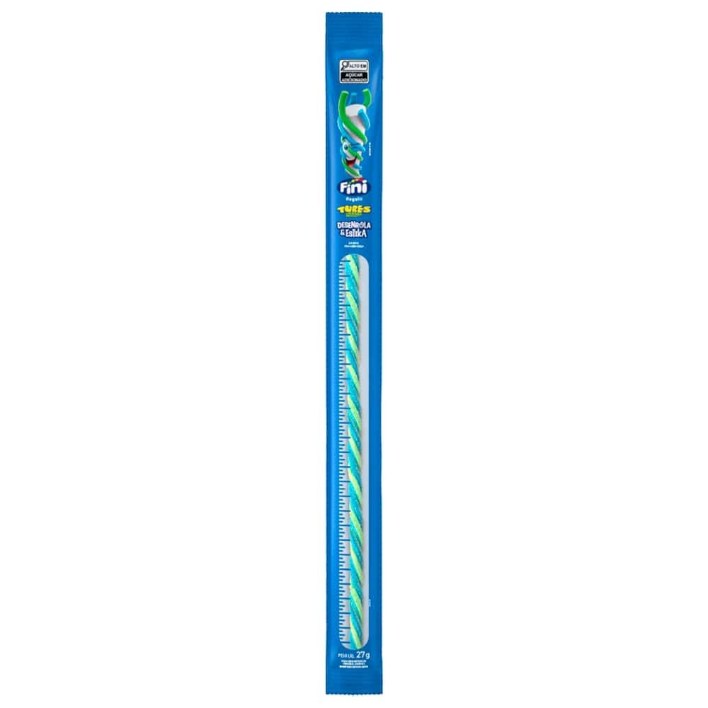 Bala Fini Regaliz Tubes Desenrola e Estika Framboesa Citrus 27g - Embalagem com 24 Unidades