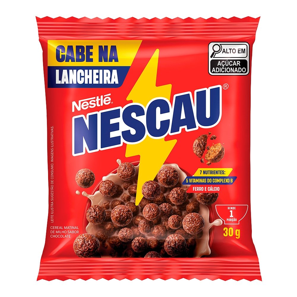 Cereal Matinal Nescau Ball 30g - Embalagem com 16 Unidades