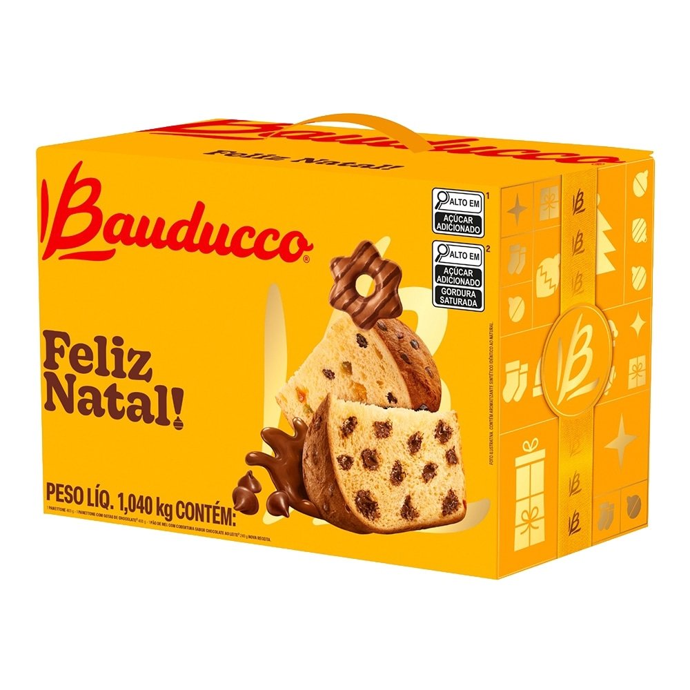 Cesta de Natal Bauducco Pequena (PP) - 1.040 Kg