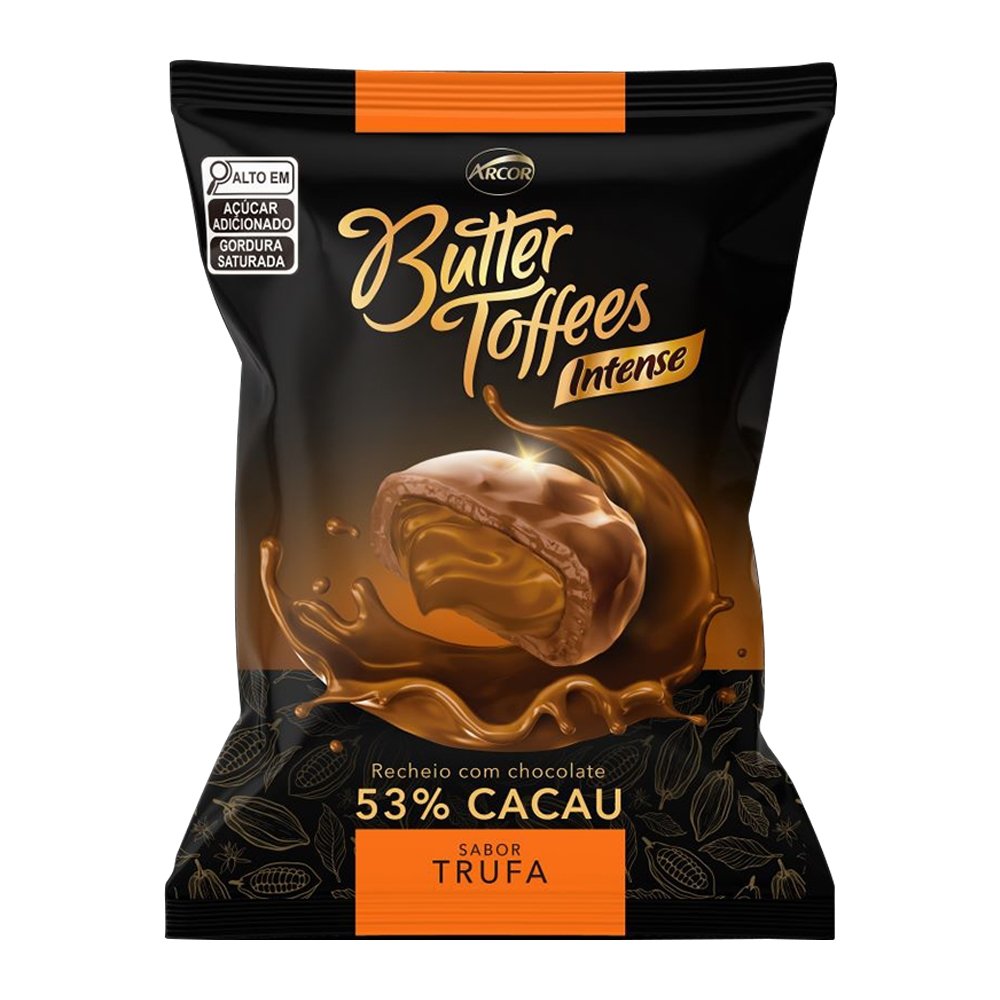Bala Arcor Butter Toffees Intense Trufa 500g