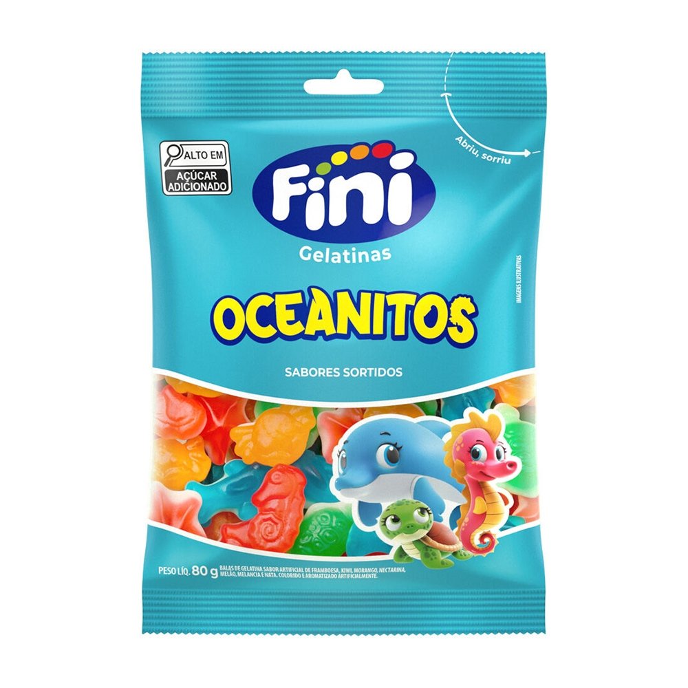 Bala de Gelatina Oceanitos Fini 80g Sem Glúten — foto 2