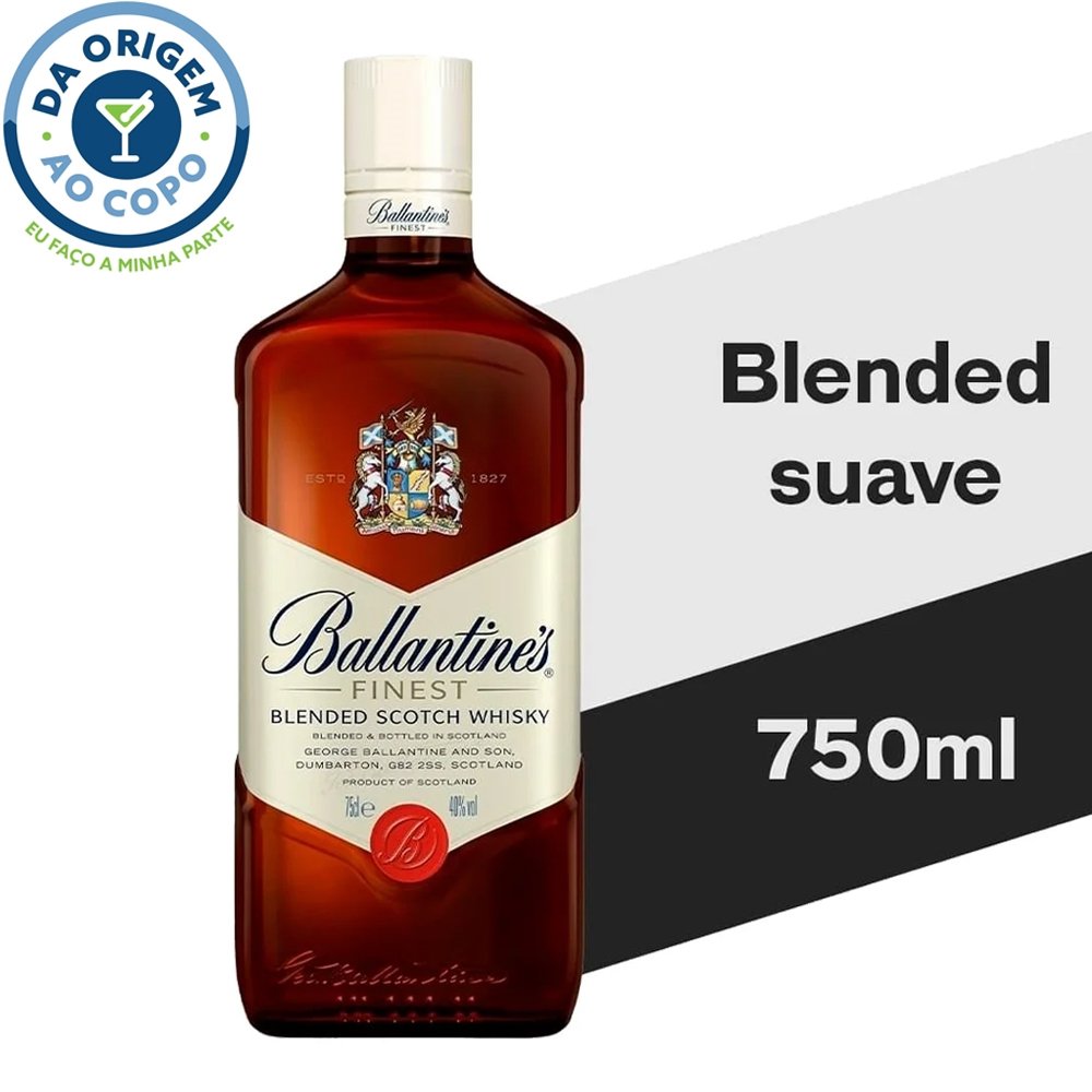 Whisky Ballantine's Finest 750ml | eFácil