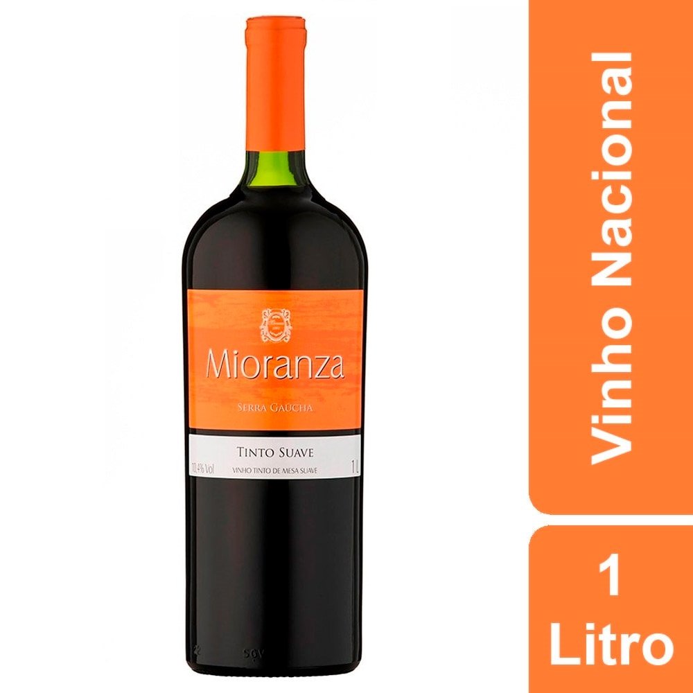 Vinho Nacional Tinto Suave Garrafa 1