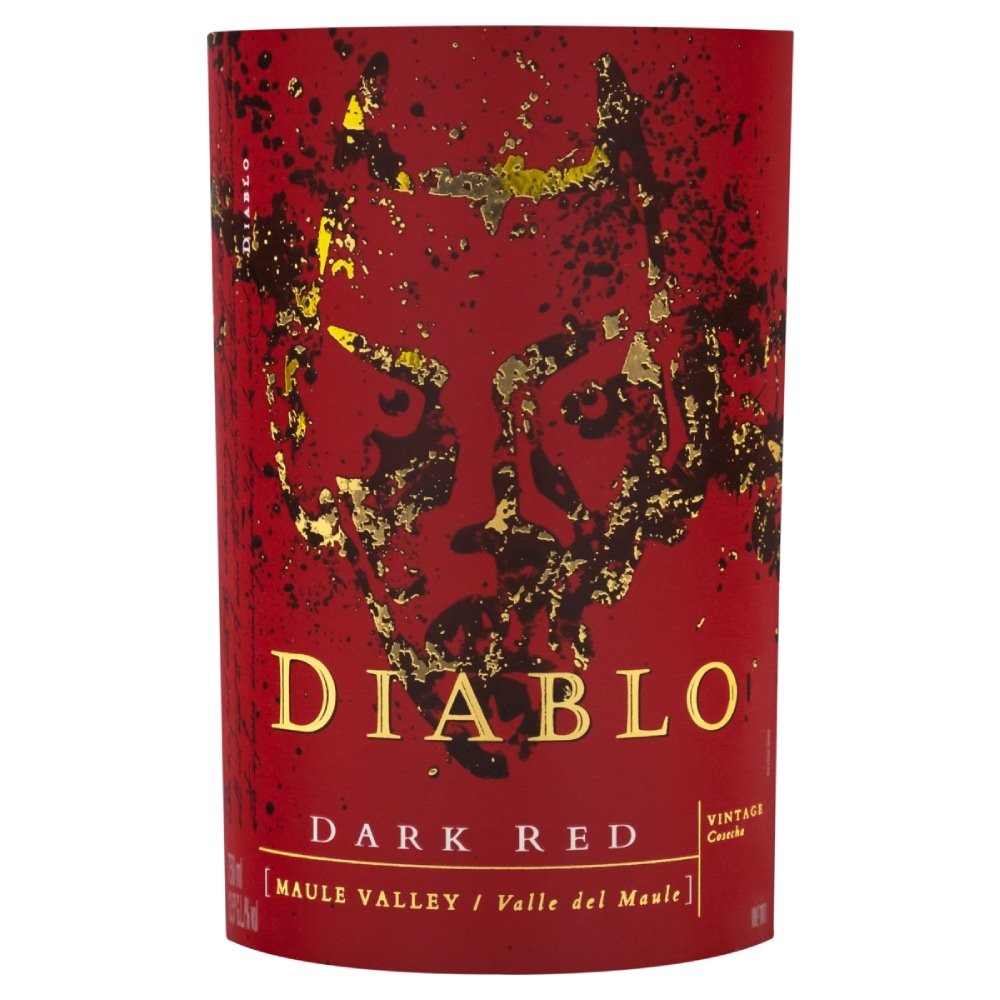 Vinho Chileno Diablo Dark Red Meio Seco Garrafa 750ml Concha Y Toro