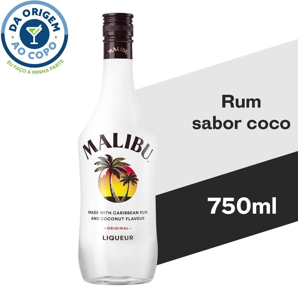 Rum Malibu 750ml Nacional Bebidas eFácil