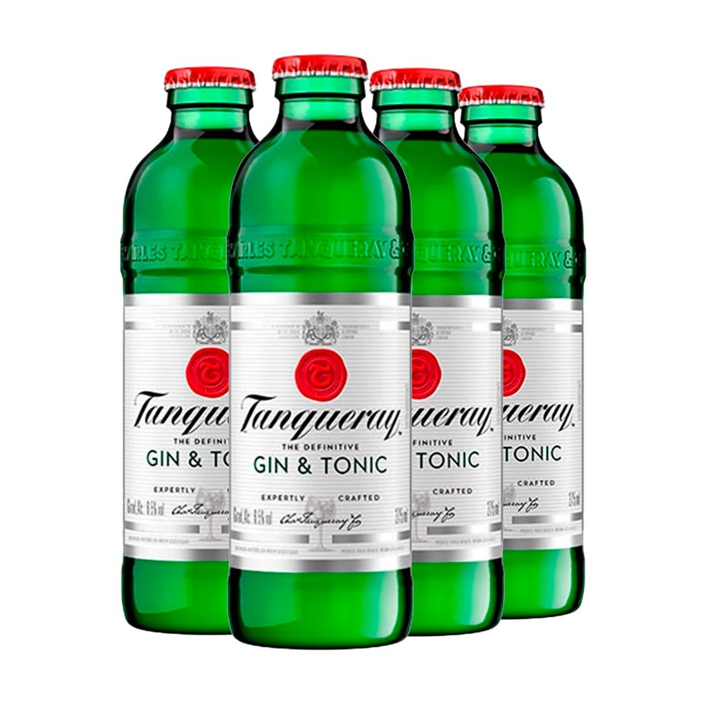Gin & Tonic Tanqueray 275ml Embalagem com 4 Unidades eFácil