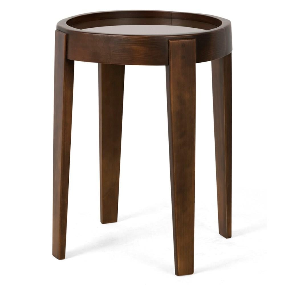 Mesa Lateral Decorativa Para Sala de Estar Peaky 49x65 Canela G04 - Gran Belo