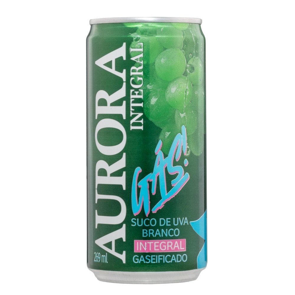 Suco Aurora Integral Branco Gaseificado 269ml - 12 Unidades