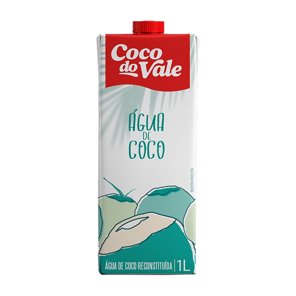 Água de Coco UHT Coco do Vale 1L - Embalagem com 12 Unidades
