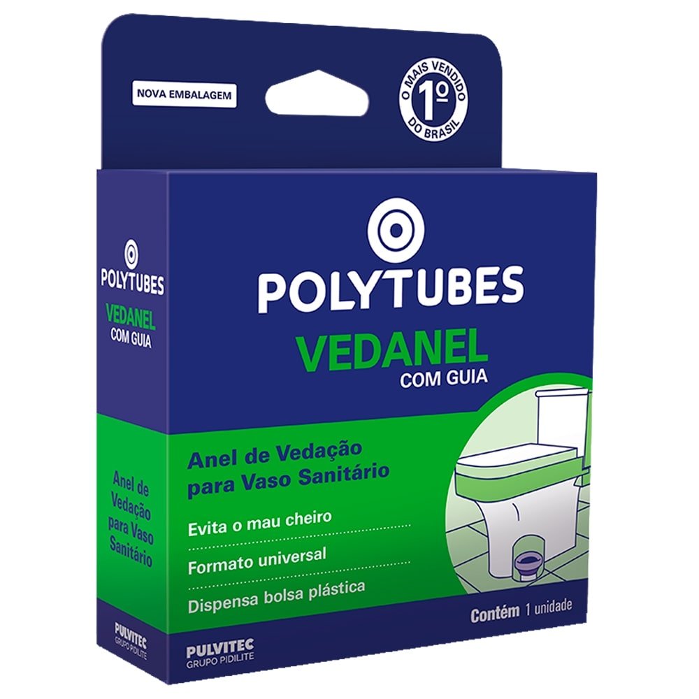Anel de Vedação Pulvitec com Guia para Vaso Sanitário