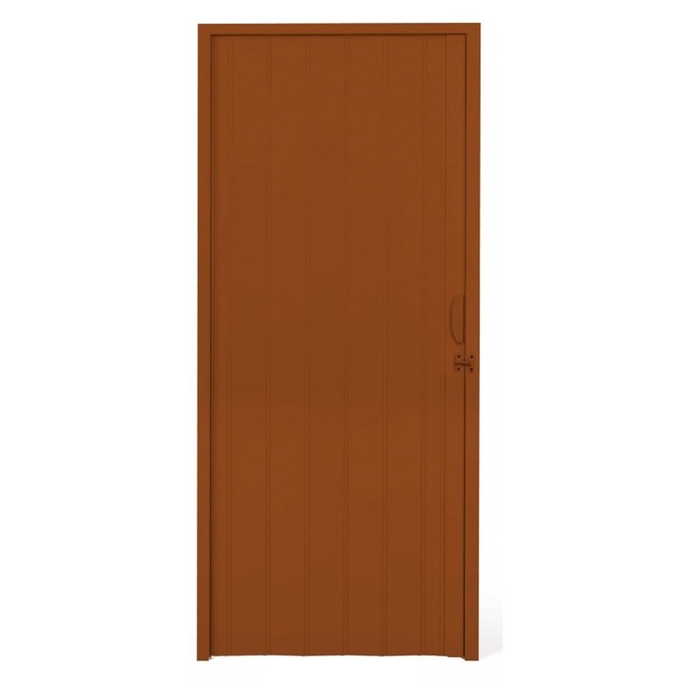 Porta Sanfonada PVC Plastilit 0,80x2,10m Mogno