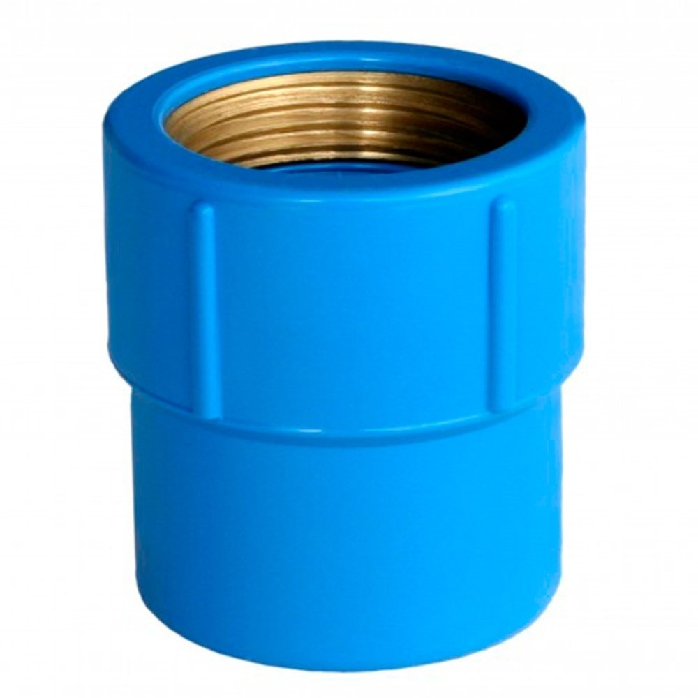 Luva Soldável Plastilit com Bucha Latão Azul 20mmx1/2 - Embalagem com 25 Unidades