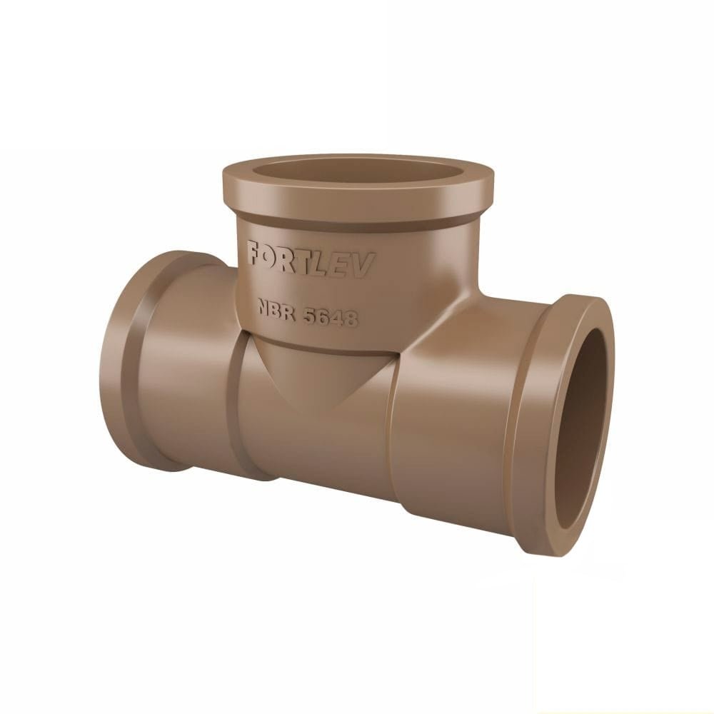 Tee Soldável Fortlev 40mm - Embalagem com 10 Unidades