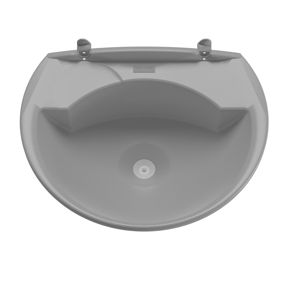 Lavatório Plástico Astra 36X28cm Cinza 3,8 Litros