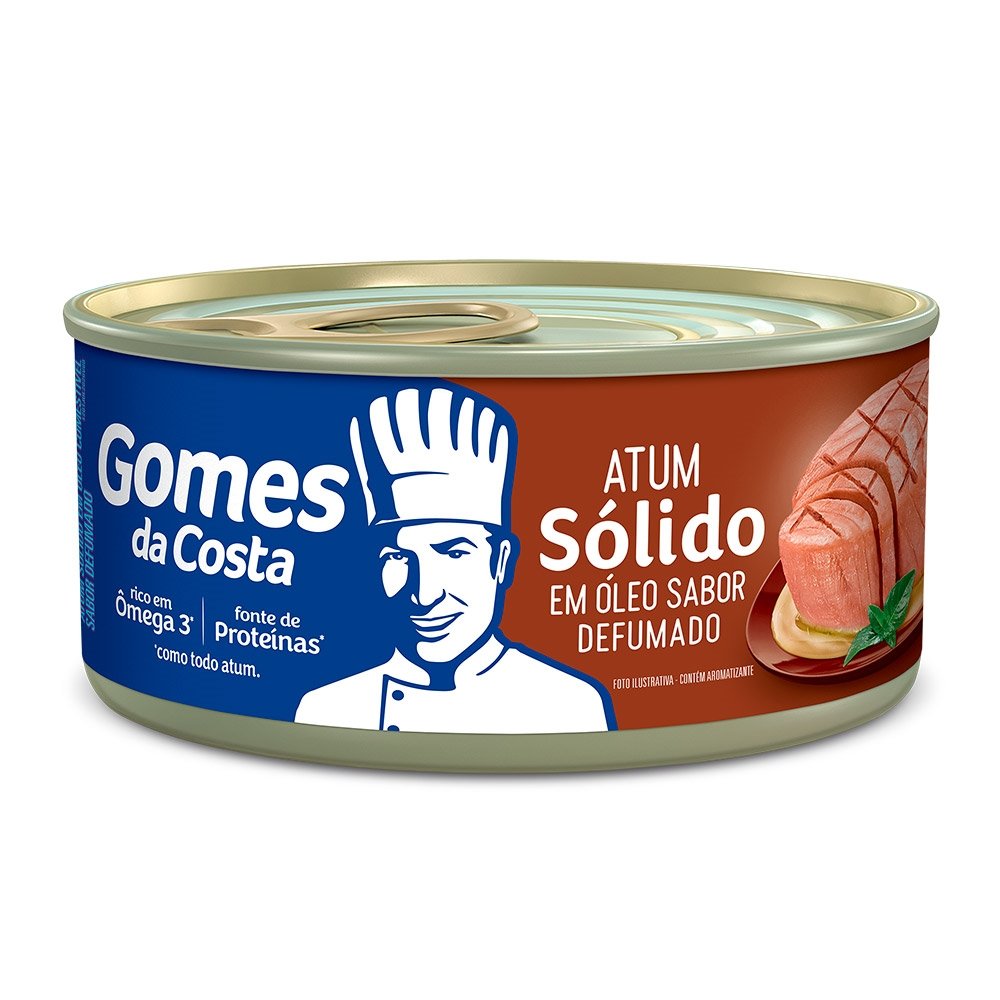 Atum Gomes da Costa Sólido em Óleo Sabor Defumado 170g