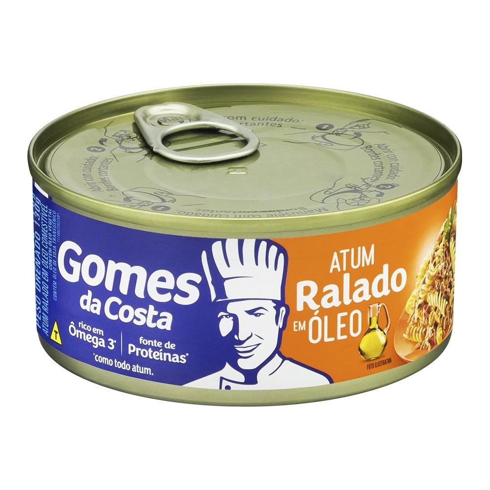 Atum Gomes da Costa Ralado em Óleo Sabor Defumado 170g