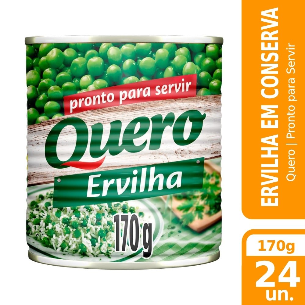 Ervilha Quero 170g - Embalagem com 24 Unidades