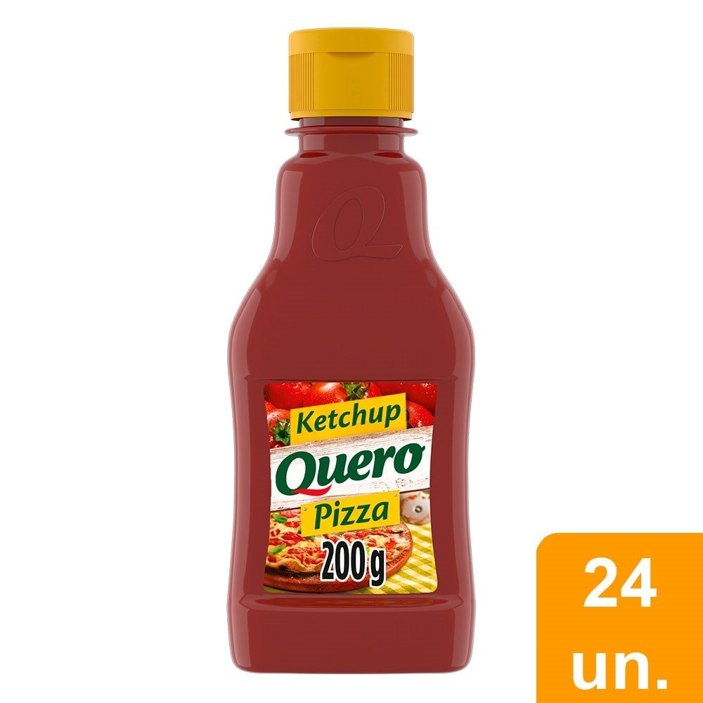 Ketchup Quero Pizza 200g Embalagem com 24 Unidades eFácil