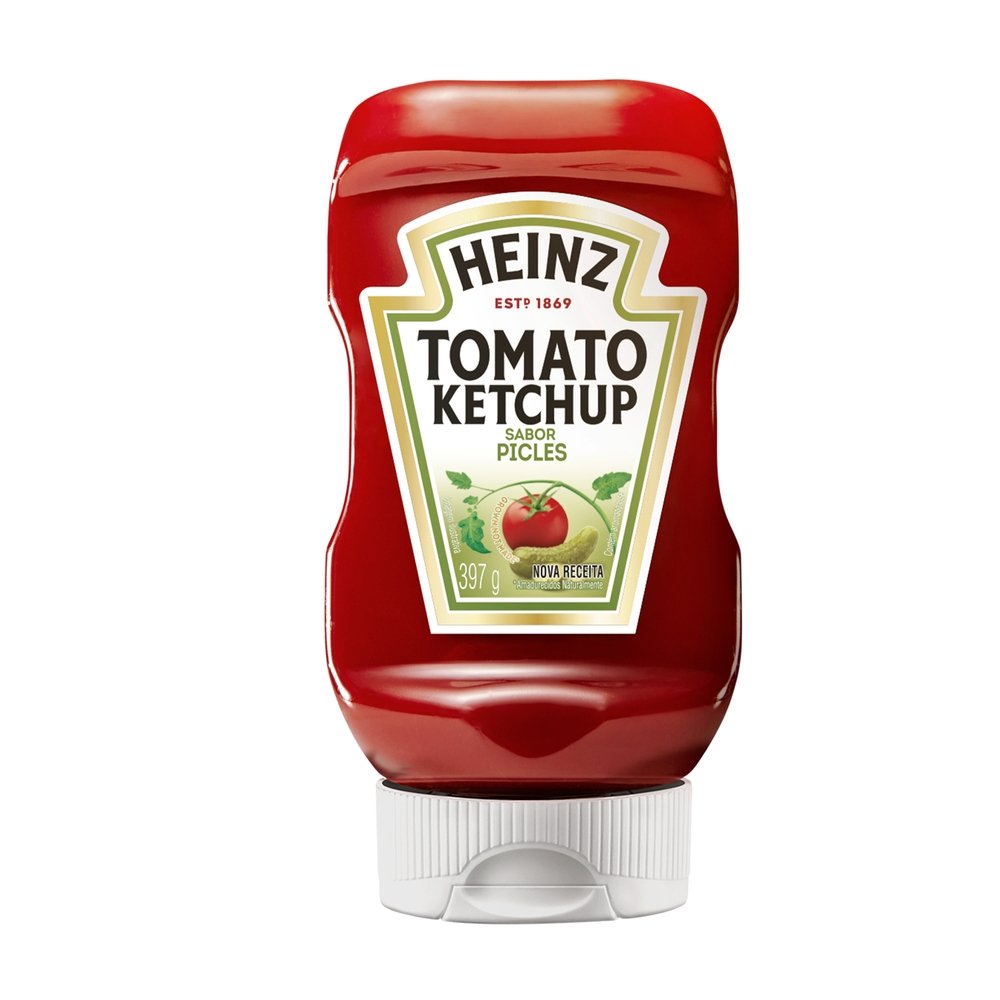 Ketchup Heinz Picles 397g - Embalagem com 16 Unidades
