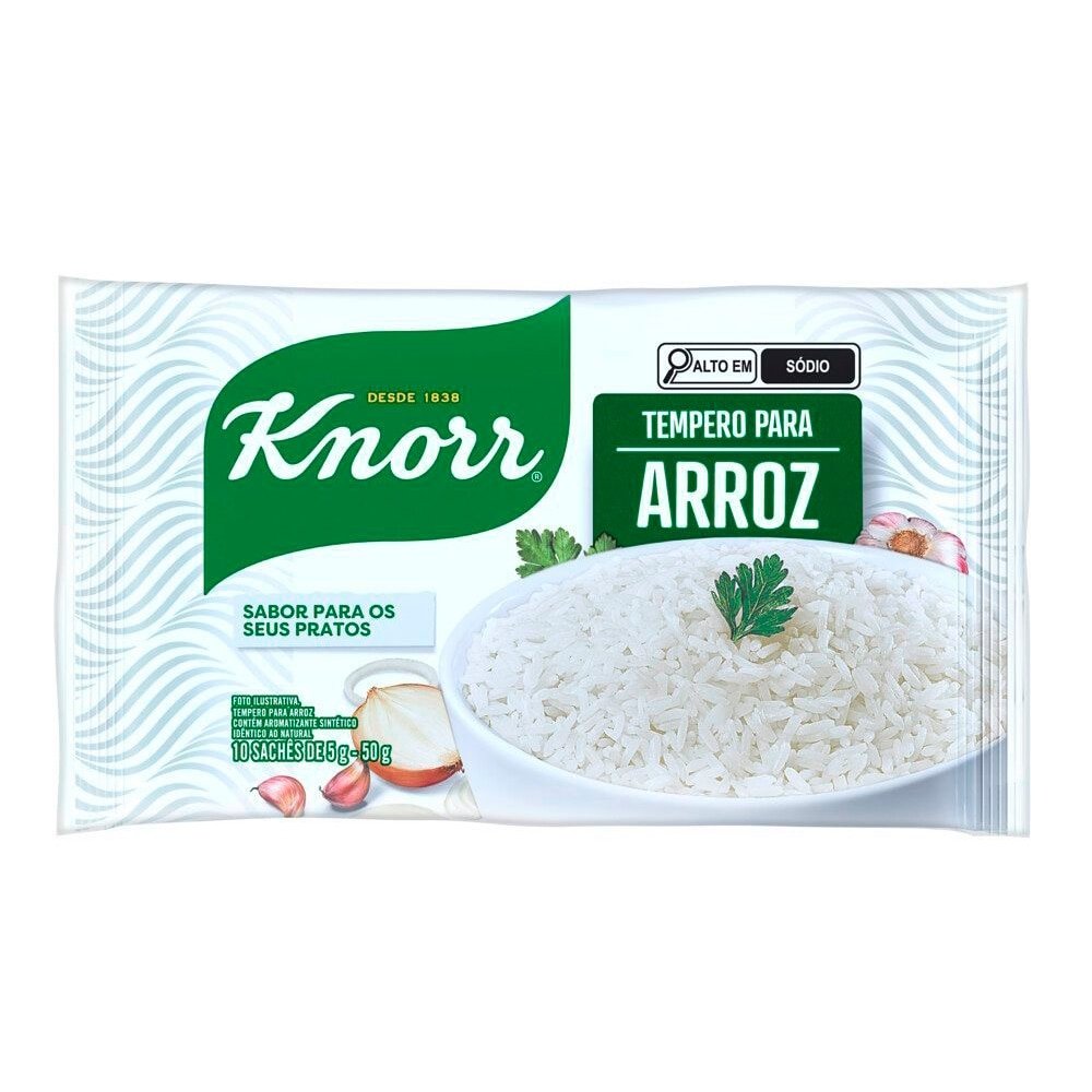 Tempero em Pó Knorr para Arroz 50g - Embalagem com 24 Unidades