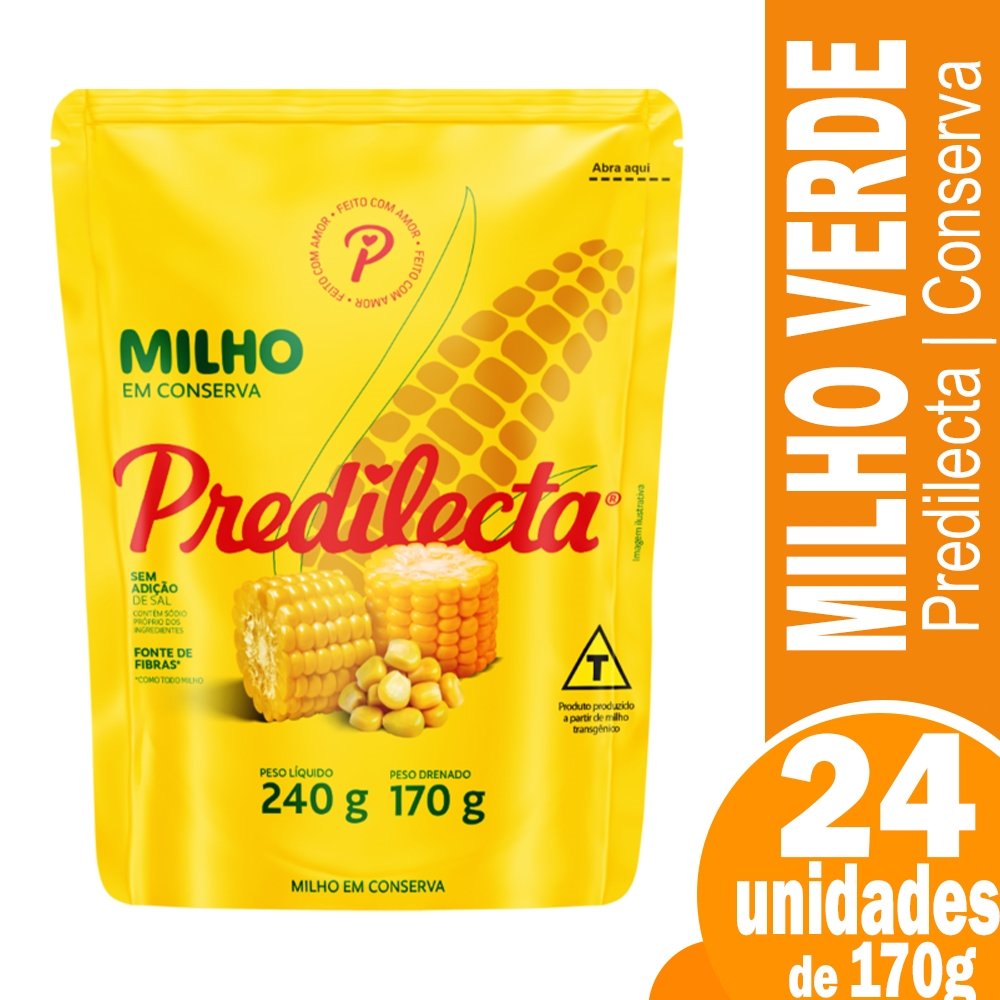 Milho Verde Predilecta 170g Embalagem com 32 Unidades
