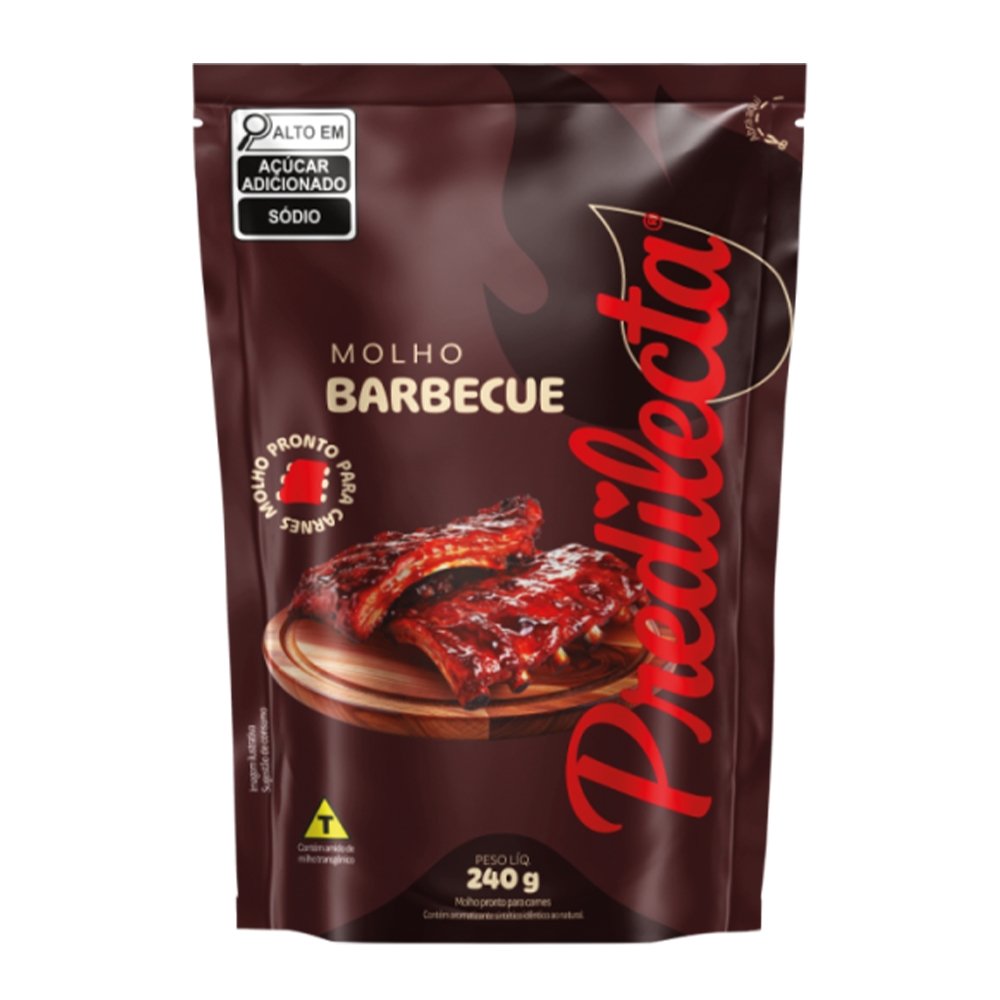 Molho Barbecue Predilecta 240g - Embalagem com 24 Unidades