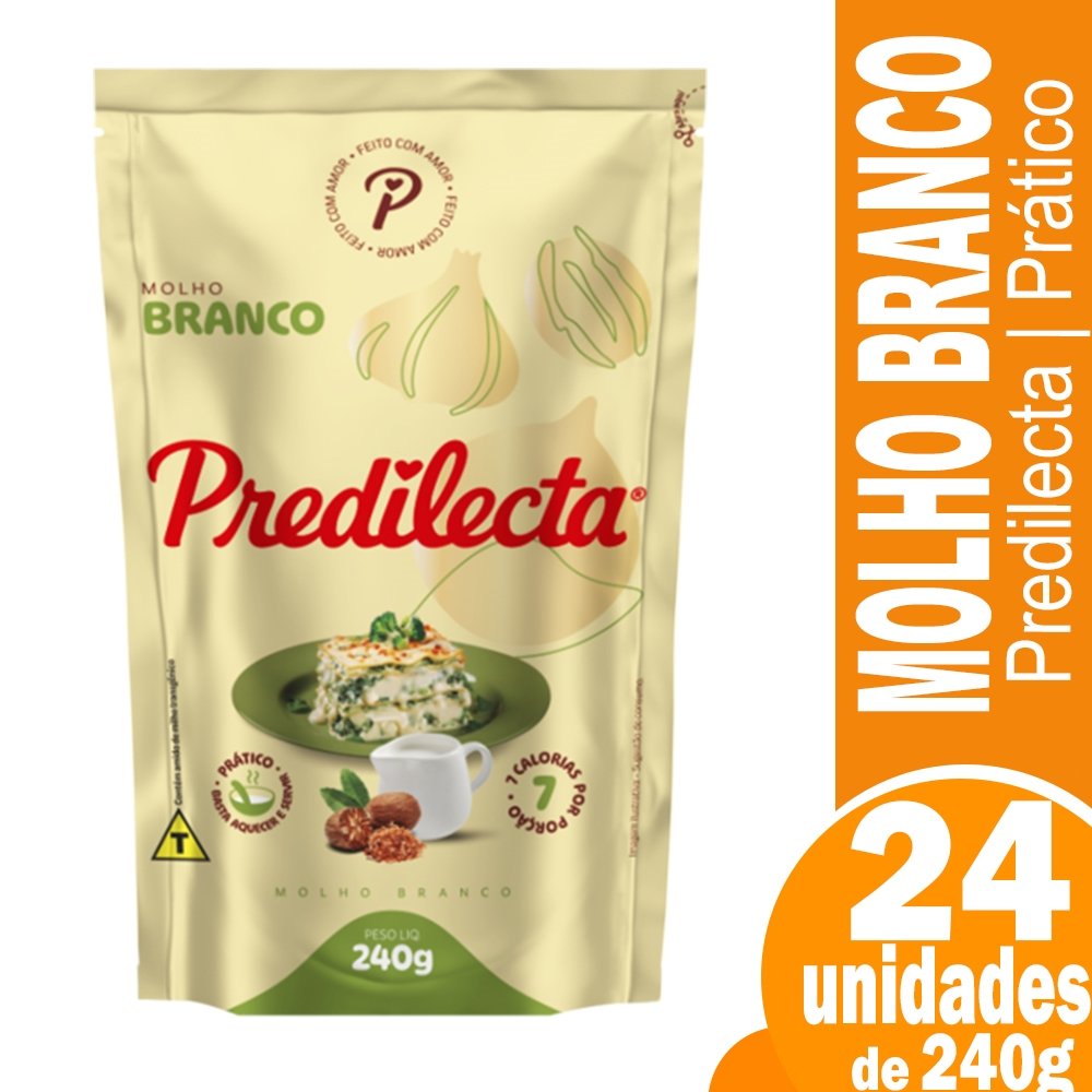 Molho Branco Predilecta 240g Embalagem com 24 Unidades