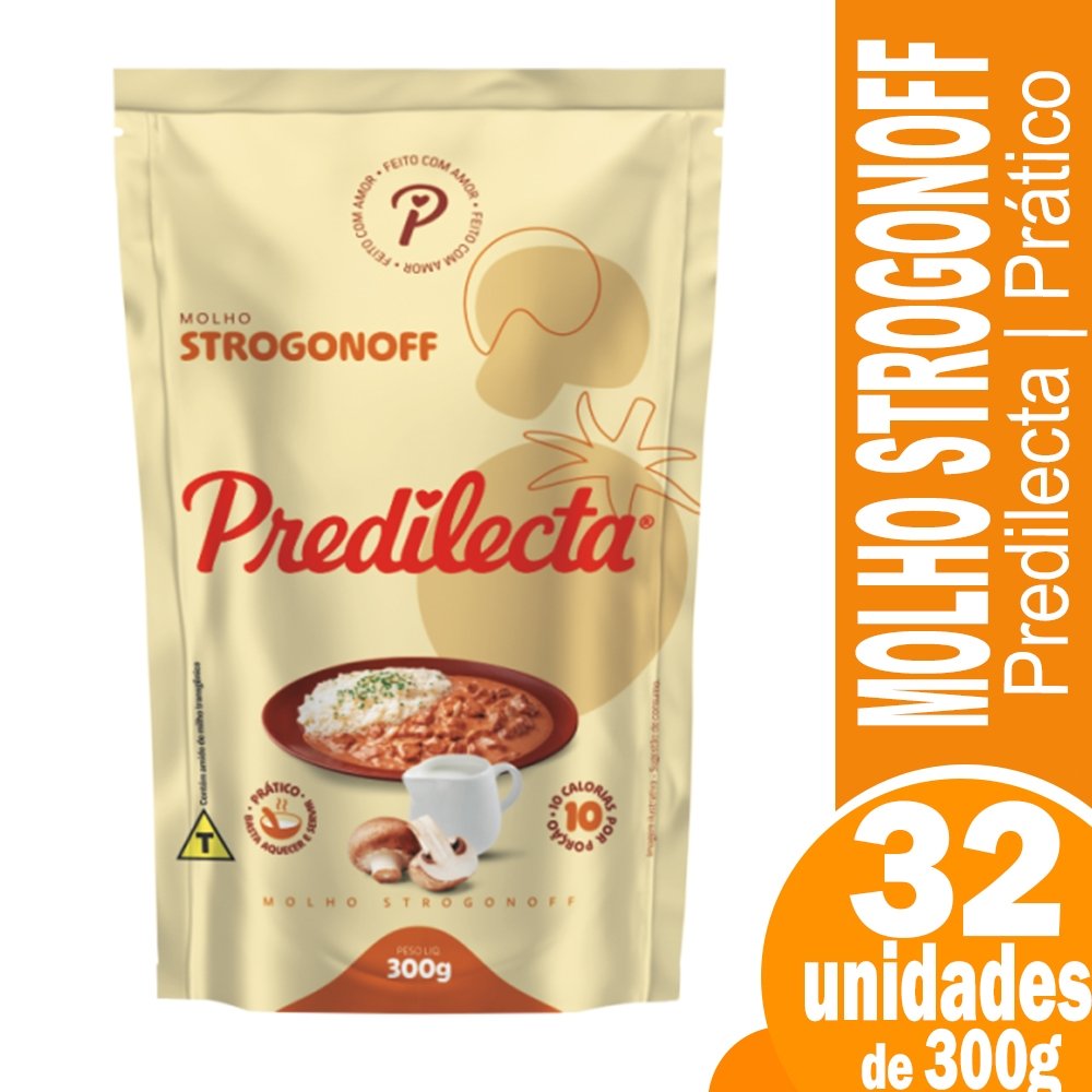 Molho Strogonoff Predilecta 300g Embalagem com 32 Unidades